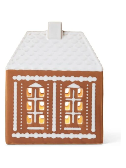 Lichthaus "Gingerbread" In Braun - (B)12,5 X (H)15,5 X (T)7,5 Cm – Bild 2