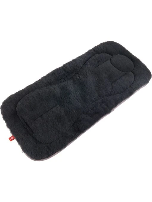 Lammfellauflage "Dolly" In Schwarz/ Grau - (L)77 X (B)35 Cm – Bild 2