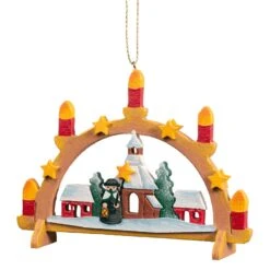 Baumschmuck Schwibbogen Mit Seiffener Kirche In Bunt