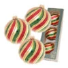 3er-Set: Christbaumkugeln In Rot/ Gold/ Grün - Ø 8 -Heimdekoration Verkäufe krebs glas lauscha 3er set christbaumkugeln in rot gold grun o 8