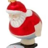 Christbaumornament "Weihnachtsmann Auf Waage Ohohoho" In Rot - (L)11 Cm -Heimdekoration Verkäufe krebs glas lauscha christbaumornament weihnachtsmann auf waage ohohoho in rot l 11 cm