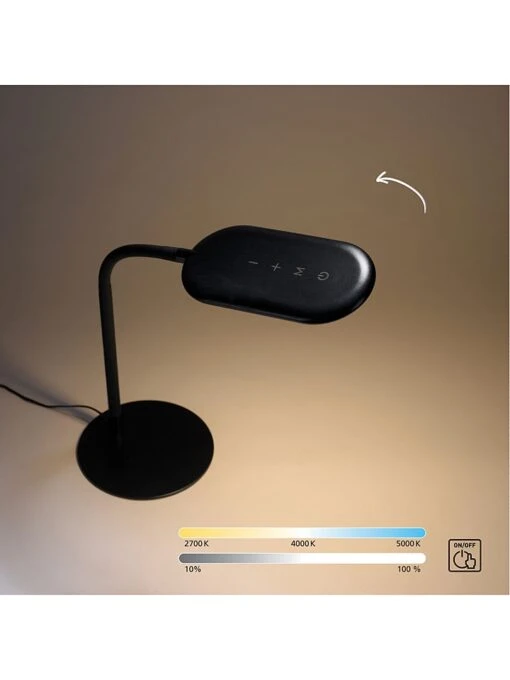 LED-Tischleuchte "Kelly" In Schwarz - (B)39 X (H)59 Cm