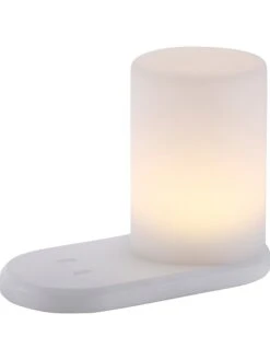LED-Tischleuchte "Keno" In Weiß - (H)16 Cm