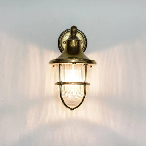 Außen Wandlampe In Messing – Bild 3