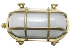 Außen Wandlampe In Messing Klar/Transparent