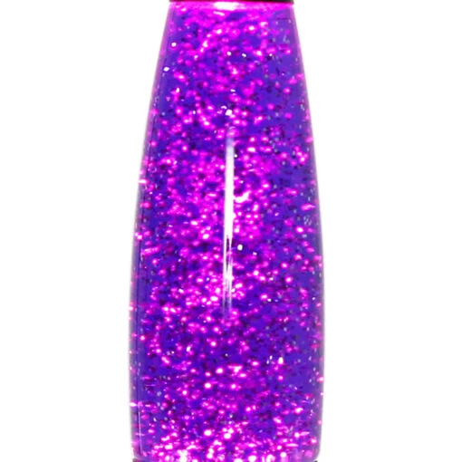 Lavalampe In Schwarz Matt Lila Glitter – Bild 3