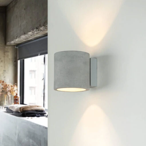 Wandlampe In Grau – Bild 2