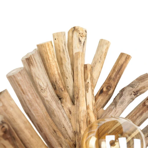 Wandlampe In Natur Holz – Bild 4