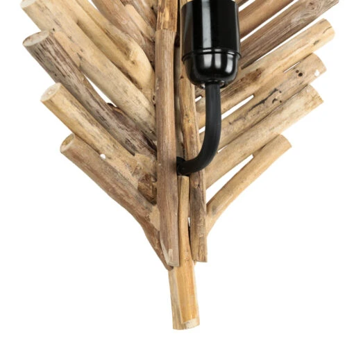 Wandlampe In Natur Holz – Bild 5
