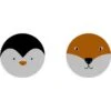 2er-Set: Tischsets "Animals 1" In Weiß/ Schwarz/ Orange - Ø 32 Cm -Heimdekoration Verkäufe little nice things 2er set tischsets animals 1 in weiss schwarz orange o 32 cm