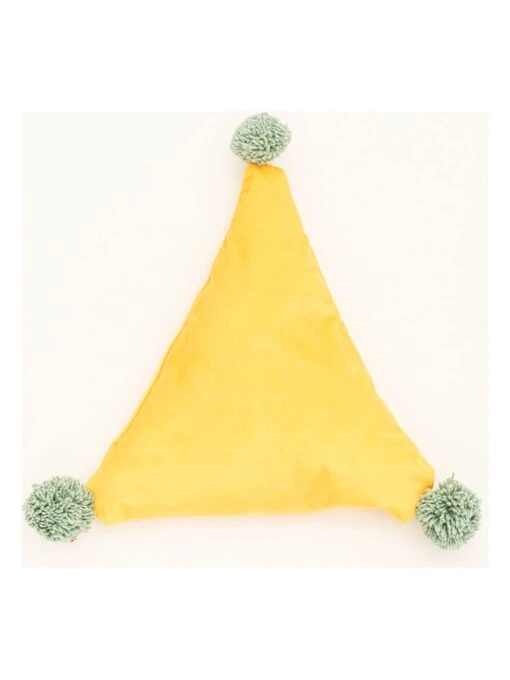 Kissen "Triangle" In Gelb - (L)40 X (B)40 Cm