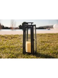 LED-Solarleuchte "Tower" In Schwarz - (H)36 Cm