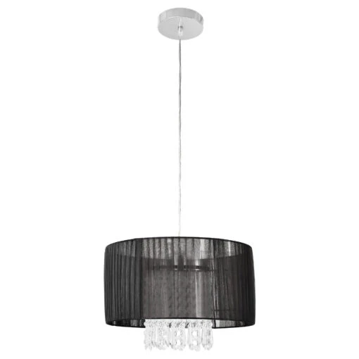 Kronleuchter Aalst In Schwarz Silber (H)100cm (D)35cm – Bild 2