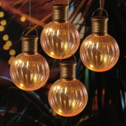 Heimdekoration Verkäufe -Heimdekoration Verkäufe marelida 4er set led solar gluhbirne glow h 11cm in orange 1