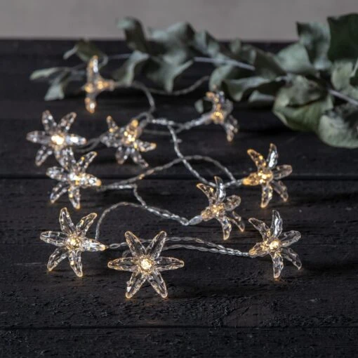 LED Deko Lichterkette Blumen Timer L: 1,35m In Transparent – Bild 2