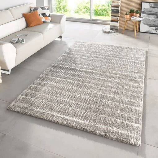 Hochflor Teppich Nova Grau – Bild 3