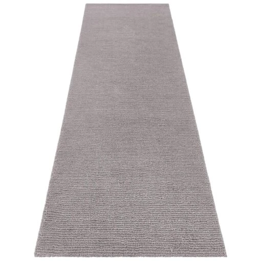 Kurzflor Teppich Supersoft Hellgrau – Bild 4
