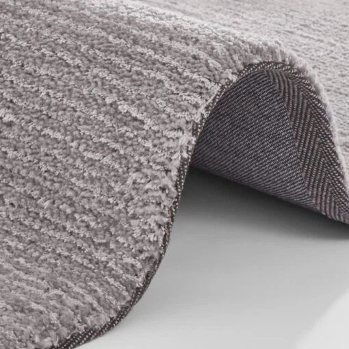 Kurzflor Teppich Supersoft Hellgrau – Bild 5