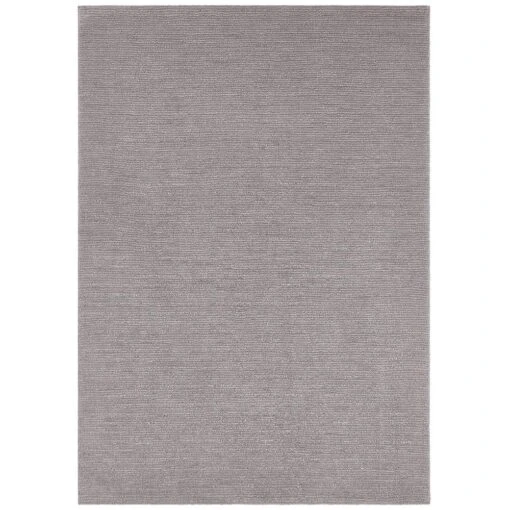 Kurzflor Teppich Supersoft Hellgrau