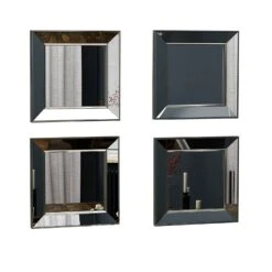 Spiegel Abel 4er 40x40cm Silber