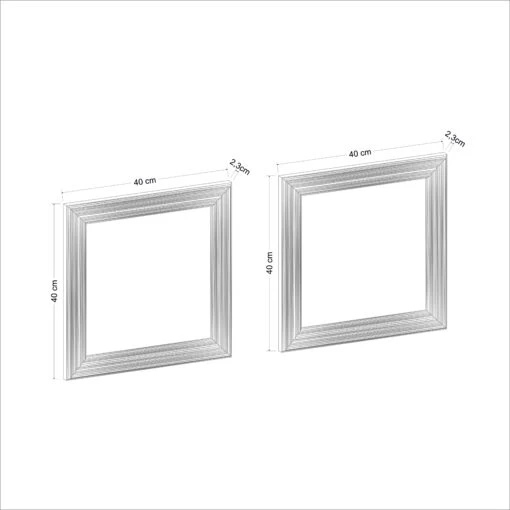 Spiegel Bale 2er 40x40cm Bronze – Bild 7