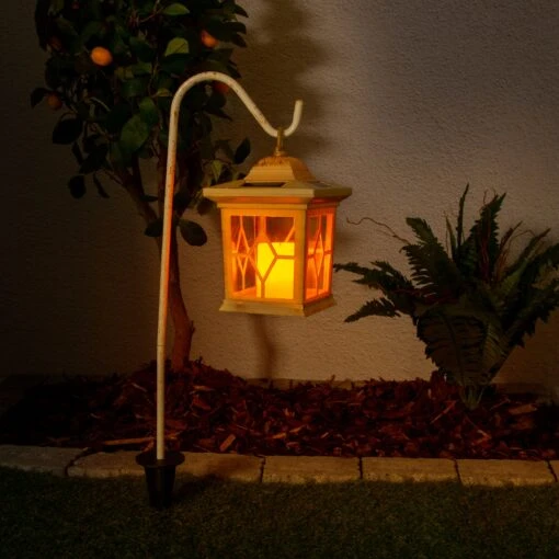 2er-Set LED-Outdoor-Erdspieß "Laterne" In Weiß – Bild 4