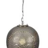 Deko-Pendelleuchte Ø 40 Cm "Metallic" In Silber -Heimdekoration Verkäufe nave deko pendelleuchte o 40 cm metallic in silber