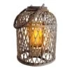 Dekoleuchte "Korb" (H) 29 Cm Incl. Solar-LED-Kerze In Braun -Heimdekoration Verkäufe nave dekoleuchte korb h 29 cm incl solar led kerze in braun