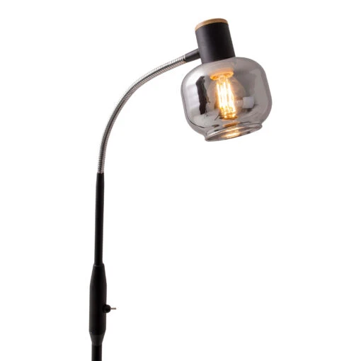 Glas-Stehleuchte H: 148cm "Fumoso" In Schwarz – Bild 3
