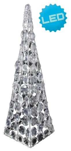 LED Acryl Pyramide (H) 45 Cm In Klar -Heimdekoration Verkäufe nave led acryl pyramide h 45 cm in klar 2