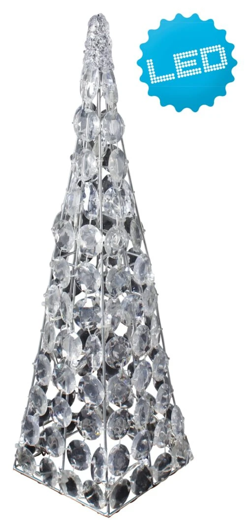 LED Acryl Pyramide (H) 45 Cm In Klar – Bild 3