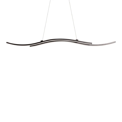 LED-Pendelleuchte "Onda" (L) 96 Cm In Schwarz - EEK E – Bild 3