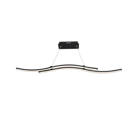 LED-Pendelleuchte "Onda" (L) 96 Cm In Schwarz - EEK E