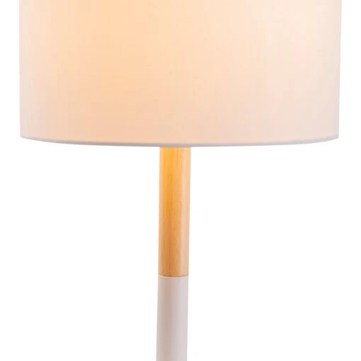 Textil-Tischleuchte "Tessile" (H) 37 Cm In Weiß – Bild 3