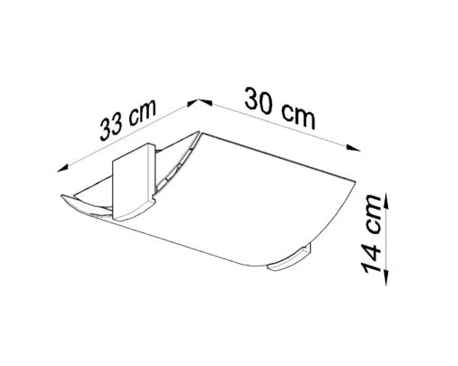 Deckenleuchte EVA In Wenge Holz (L)33cm (B)14cm (H)14cm – Bild 7