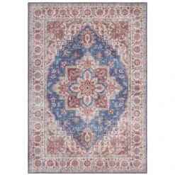 Vintage Teppich Anthea Jeansblau