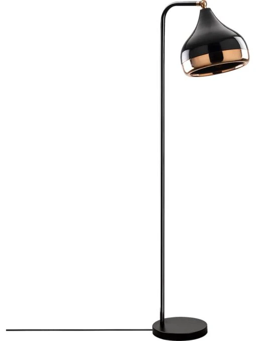 Standleuchte In Schwarz/ Gold - (B)17 X (H)120 X (T)30 Cm – Bild 2