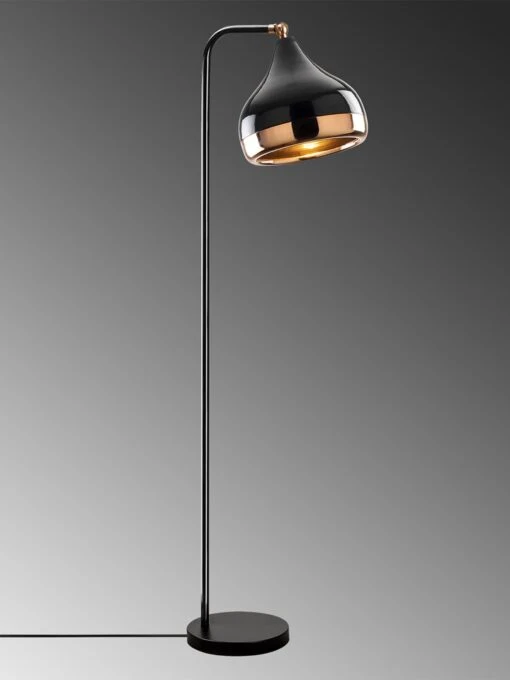 Standleuchte In Schwarz/ Gold - (B)17 X (H)120 X (T)30 Cm – Bild 4