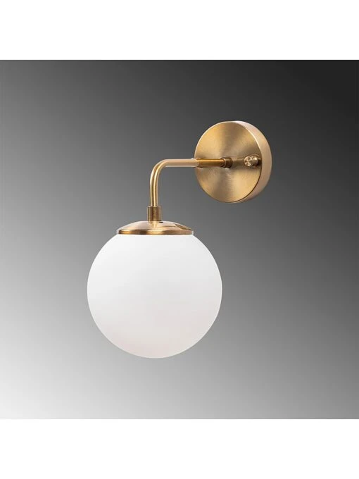 Wandleuchte In Gold - (B)27 X (H)25 Cm – Bild 3