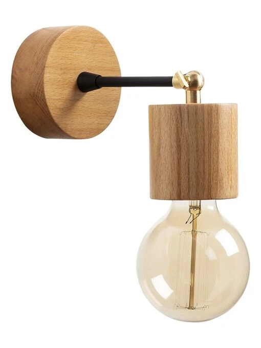 Wandleuchte In Natur - (B)10 X (H)16 Cm – Bild 3