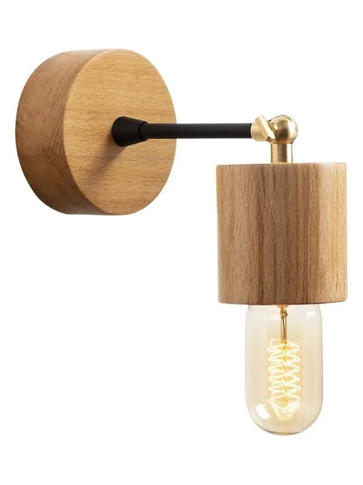 Wandleuchte In Natur - (B)10 X (H)16 Cm – Bild 5