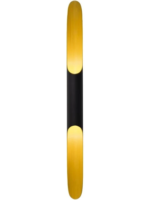 Wandleuchte In Schwarz/ Gold - (B)10 X (H)100 Cm – Bild 3