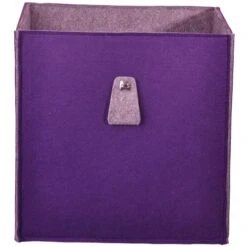 Aufbewahrungsbox "Atlanta" In Purple - (B)34 X (H)34 X (T)34cm