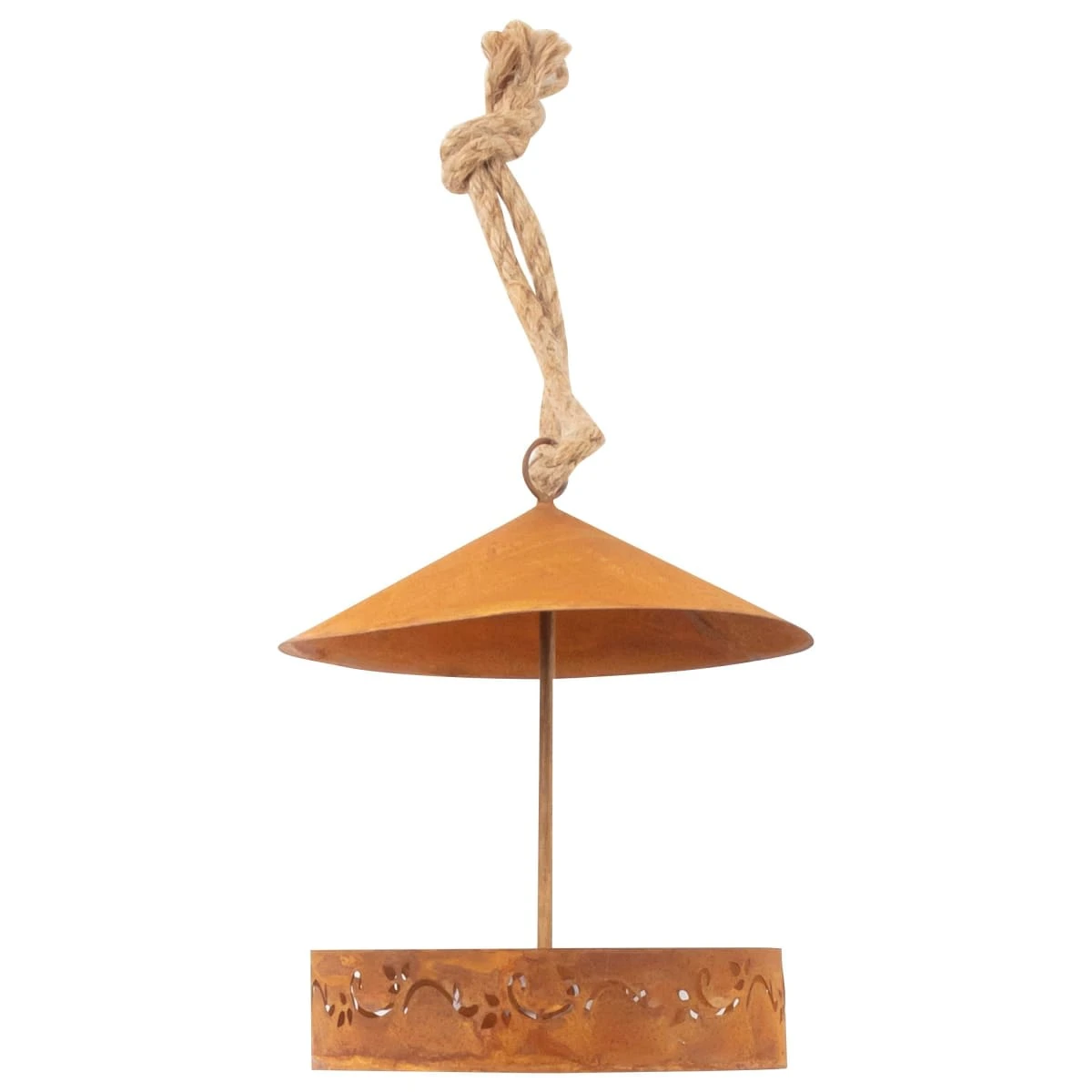 Gartenstecker Vogelfutterhaus, Rost 3 Gartenstecker Vogelfutterhaus, Rost