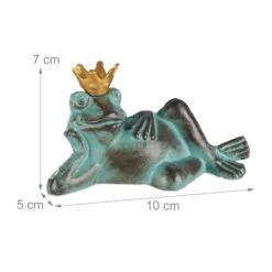 1 X Gartenfigur Froschkönig In Grün - Größe S -Heimdekoration Verkäufe relaxdays 1 x gartenfigur froschkonig in grun grosse s 3