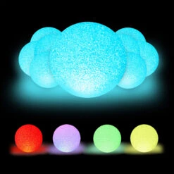 10x Kugelleuchte "LED" In Weiß -Heimdekoration Verkäufe relaxdays 10x kugelleuchte led in weiss 7