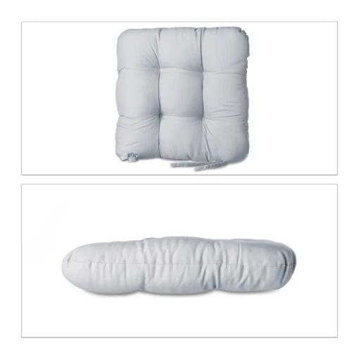 16x Stuhlkissen In Grau - (B)36 X (T)36 Cm