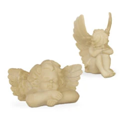 2x Grabengel In Creme -Heimdekoration Verkäufe relaxdays 2x grabengel in creme 7