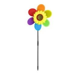 2x Windrad In Bunt - (B)27 X (H)71 X (T)8 Cm