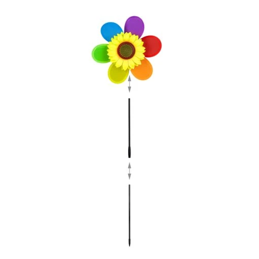 2x Windrad In Bunt - (B)27 X (H)71 X (T)8 Cm – Bild 6